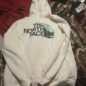 The North Face White Hoodie with Logo